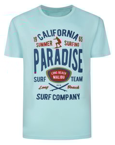Bigdude Paradise Crew Neck T-Shirt Turquoise